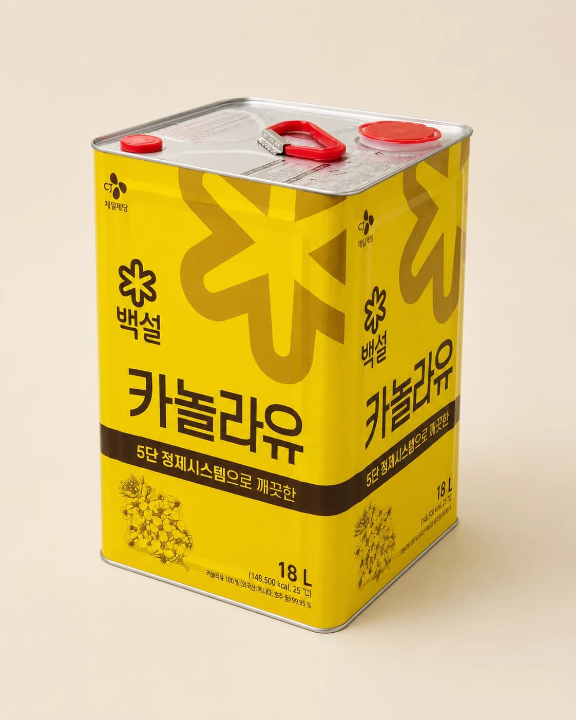 백설 카놀라유 18L