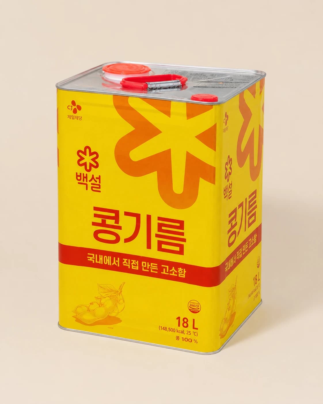 백설 콩기름 18L 1
