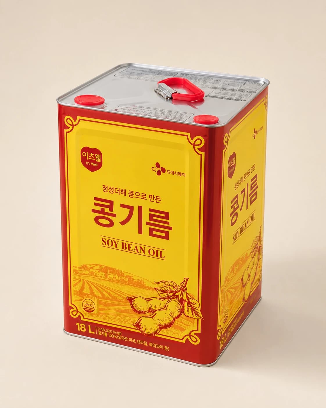 이츠웰 콩기름 18L