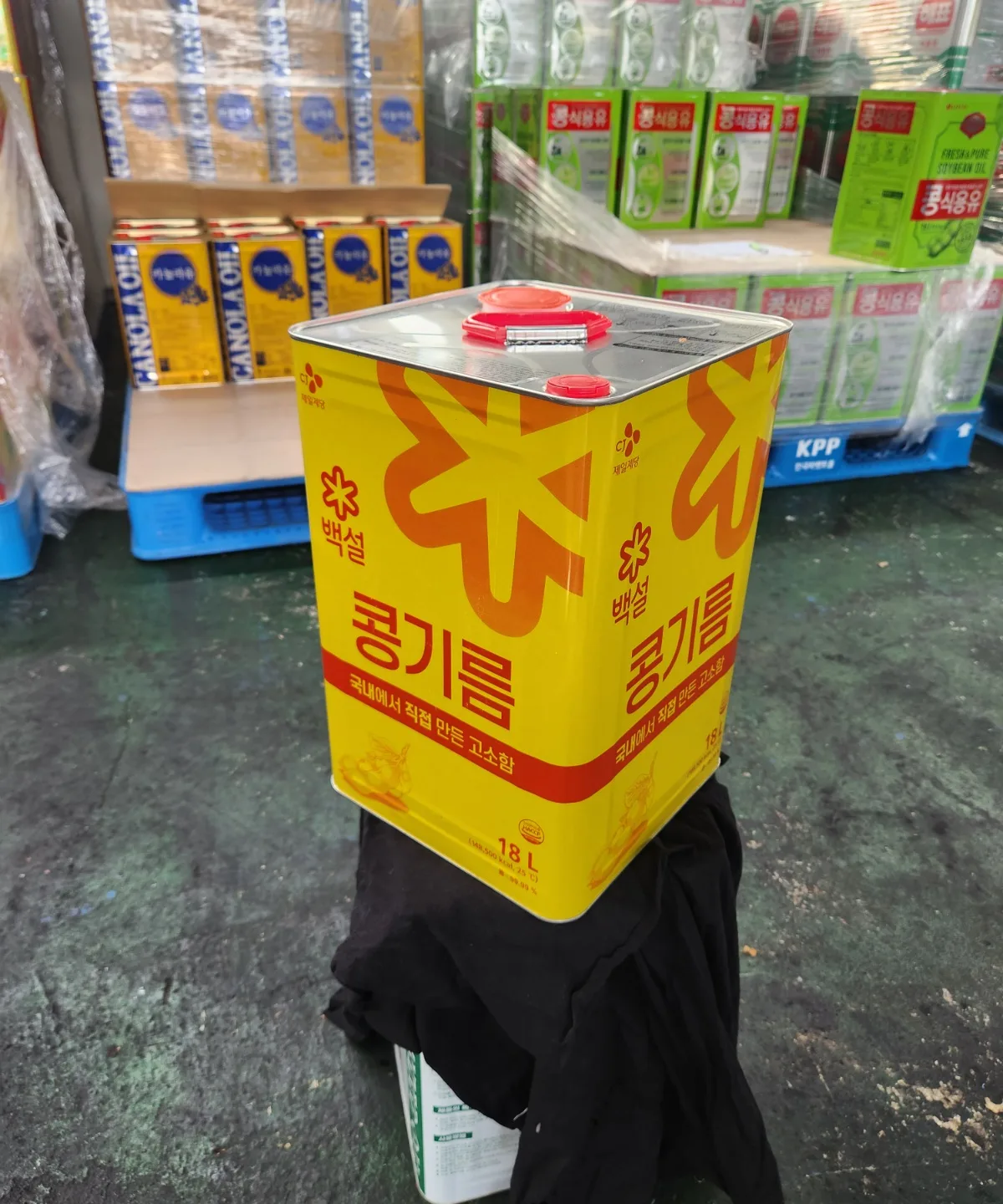 백설 콩기름 18L 2
